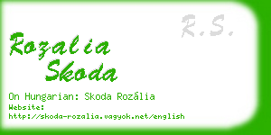 rozalia skoda business card